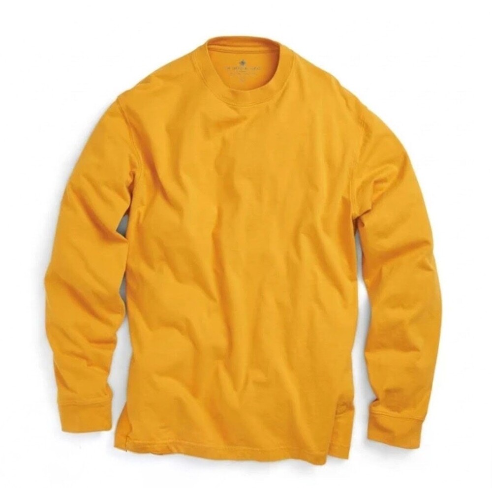 The Territory Ahead Men’s XXLT Yellow Popover Shirt Long Sleeve Casual Big Tall